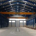 اجرای جرثقیل سقفی در کارخانه